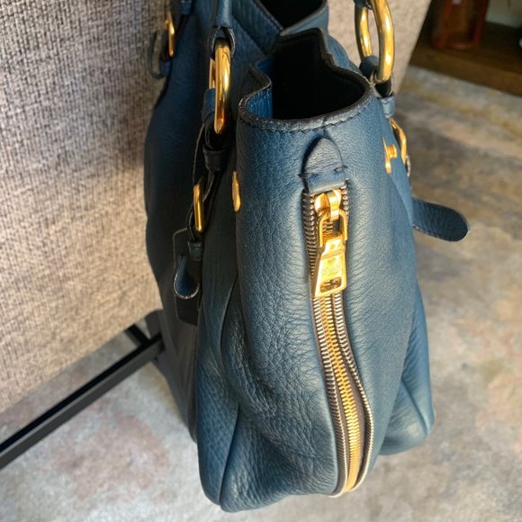 Prada Cervo Leather Expandable Tote - Picture 11 of 13